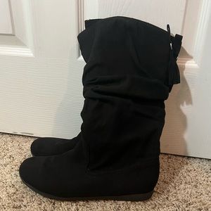 Long black boots